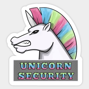 Unicorn Security Sticker